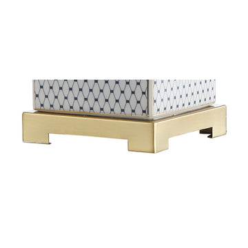 Cleo 21.5" Ceramic/Metal Ginger Jar LED Table Lamp - JONATHAN Y